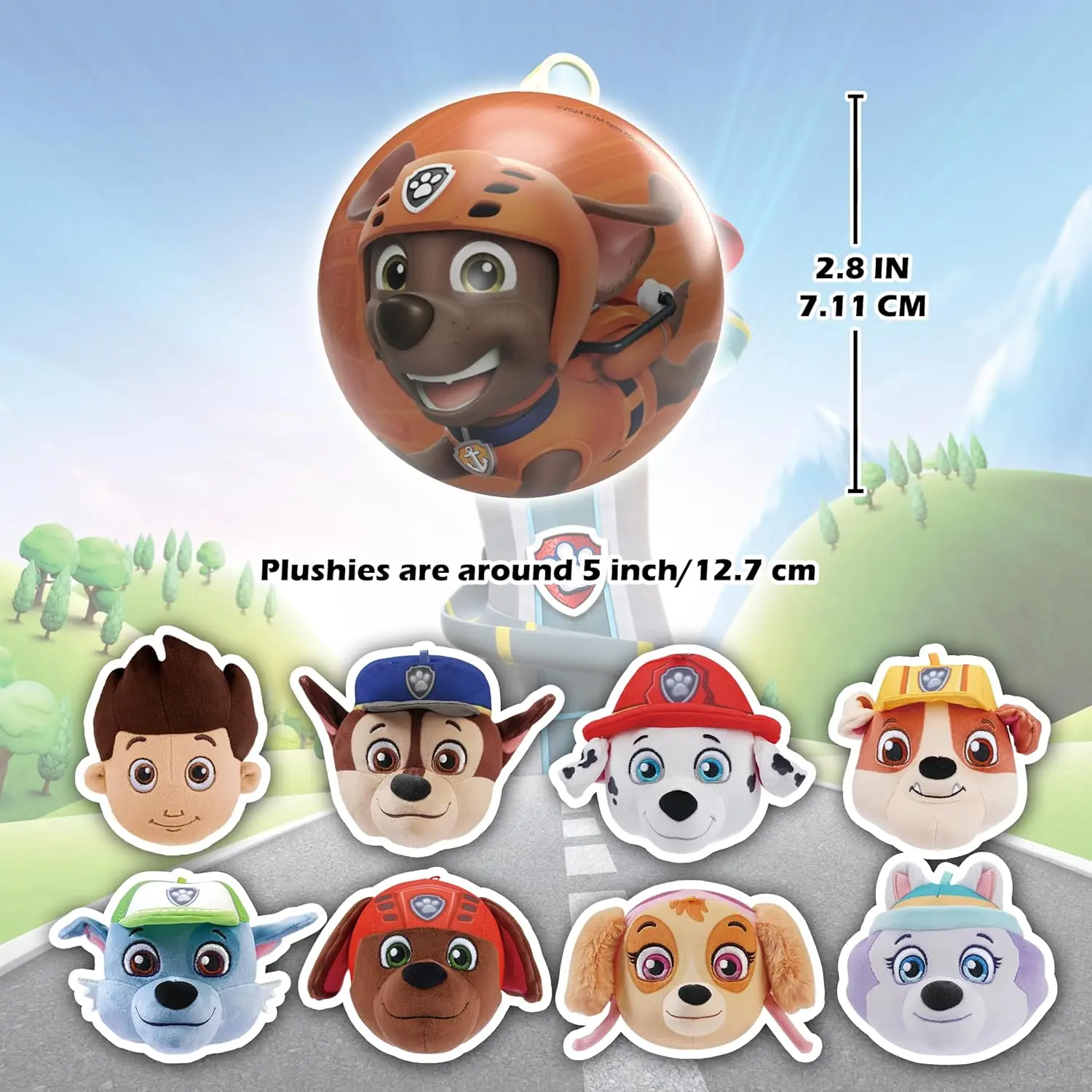 1pc PAW Patrol Officially Licensed Blind Box Toys 3-in-1 Surprise Metal Ball Collectable Characters from TV Shows