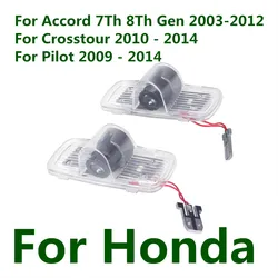 2x For Honda Accord 7TH 8TH GEN 2003- 2012 2011 2010 2009 Crosstour Pilot LED Car Door Welcome Lamp Ghost Shadow Light Accessory