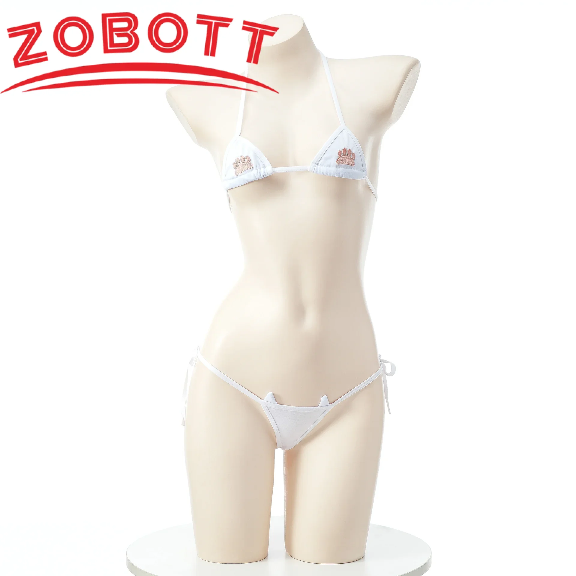 الملابس الداخلية تأثيري البسيطة مثير حمالة صدر وسراويل داخلية مجموعة النساء اليابانية الملابس الداخلية النسائية لطيف القط باو ملابس خاصة ملابس السباحة لوليتا اللباس