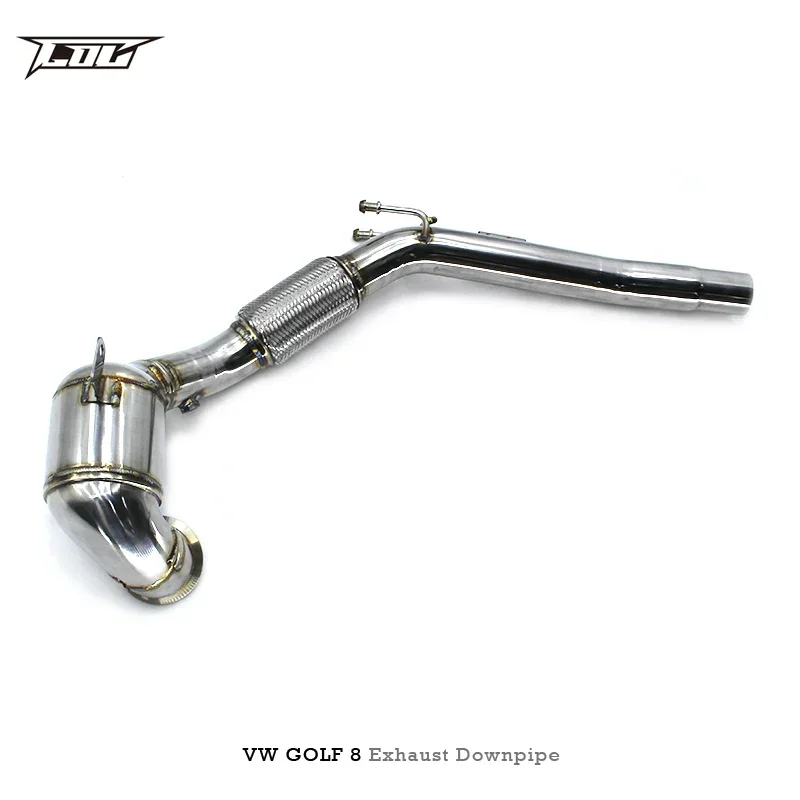 Section High flow Pipes Exhaust Pipes branch downpipe Exhaust Pipe with for VW GOLF VIII/8 2020-2023