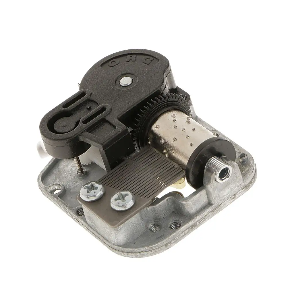 Musical Movement Parts Crank Mechanism Zinc Alloy for Custom Song Music Box Projects and Jewelry Boxes