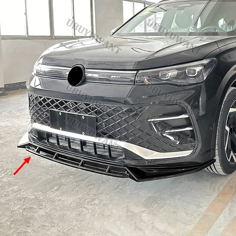 Für VW Tiguan Rline 2024+ Auto-Frontspoiler Verbessern die Fahrzeugstabilität Stoßstangen-Splitter Auto-Zubehör