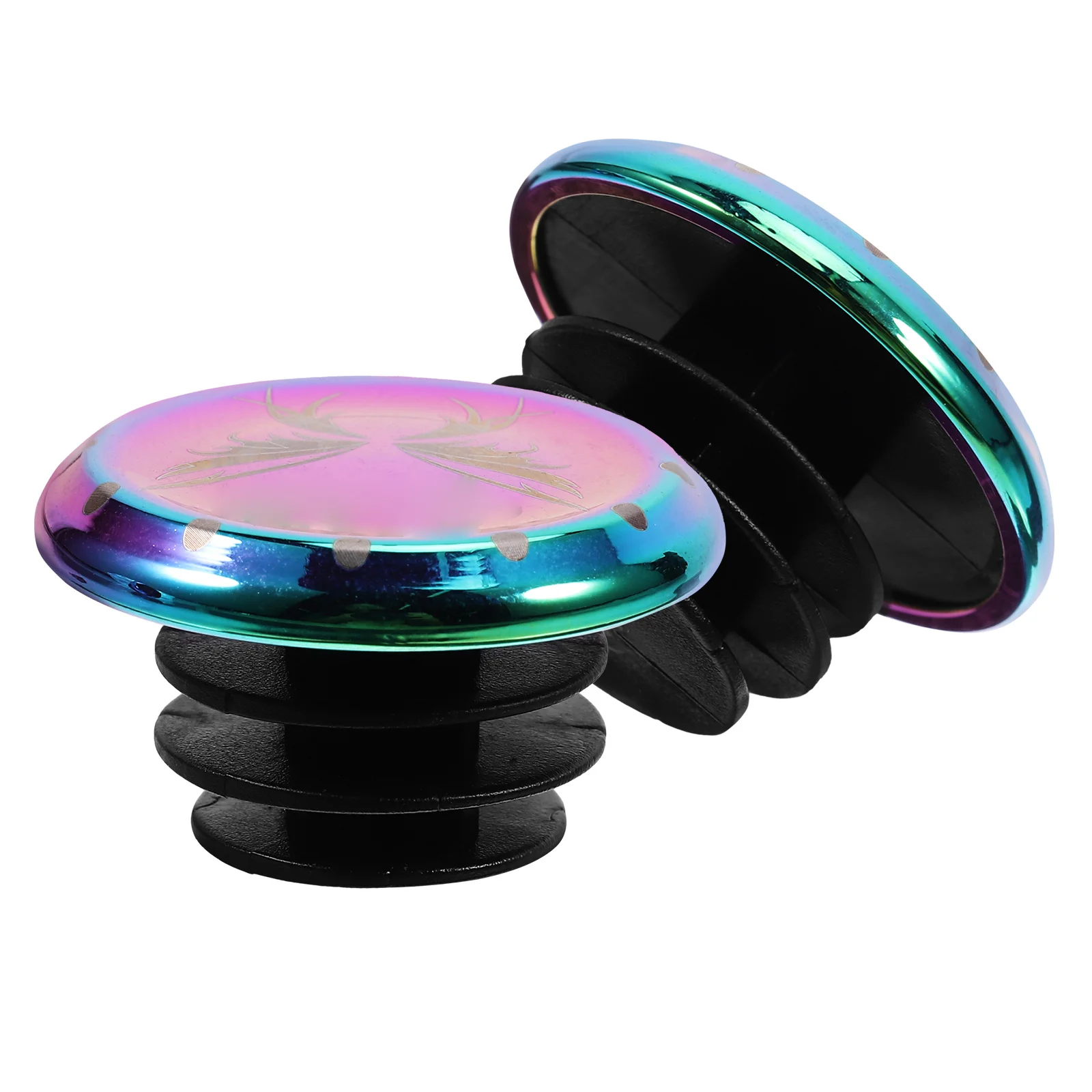 2 قطعة المقود الألومنيوم نهاية المقابس دراجة هوائية جبلية بار نهاية قبعات مقبض قبضة السدادات الدراجات اكسسوارات الطريق دراجة المقود قبعات