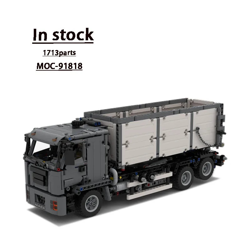 

MOC-91818 Cargo Transport Hook Truck Building Block Model • 1713 Parts MOC Creative Boy Kids Christmas Building Blocks Toy Gifts