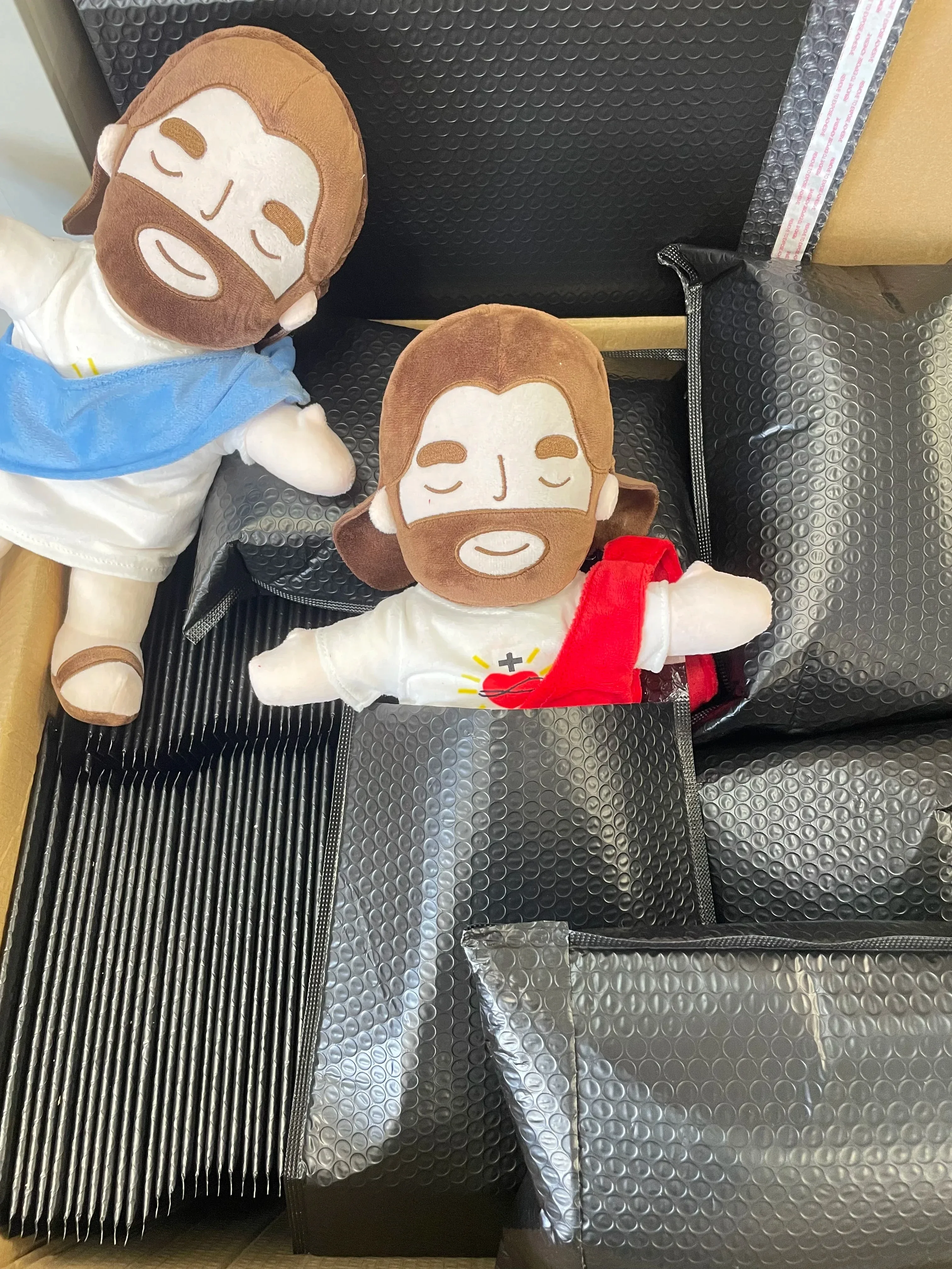 Respiração jesus acalmar brinquedo de pelúcia para crianças macio calmante jesus plushies reconfortante jesus coração brinquedo páscoa presentes de natal