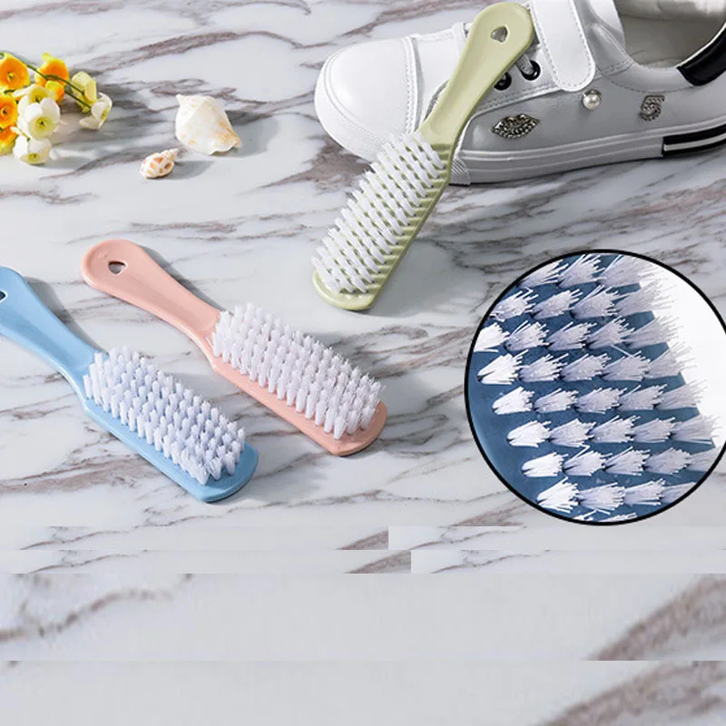 Plastic Brush Shoe Cleaning Brush Portable Reusable North European Soft Hair Shoe Brush Cleaning Supplies