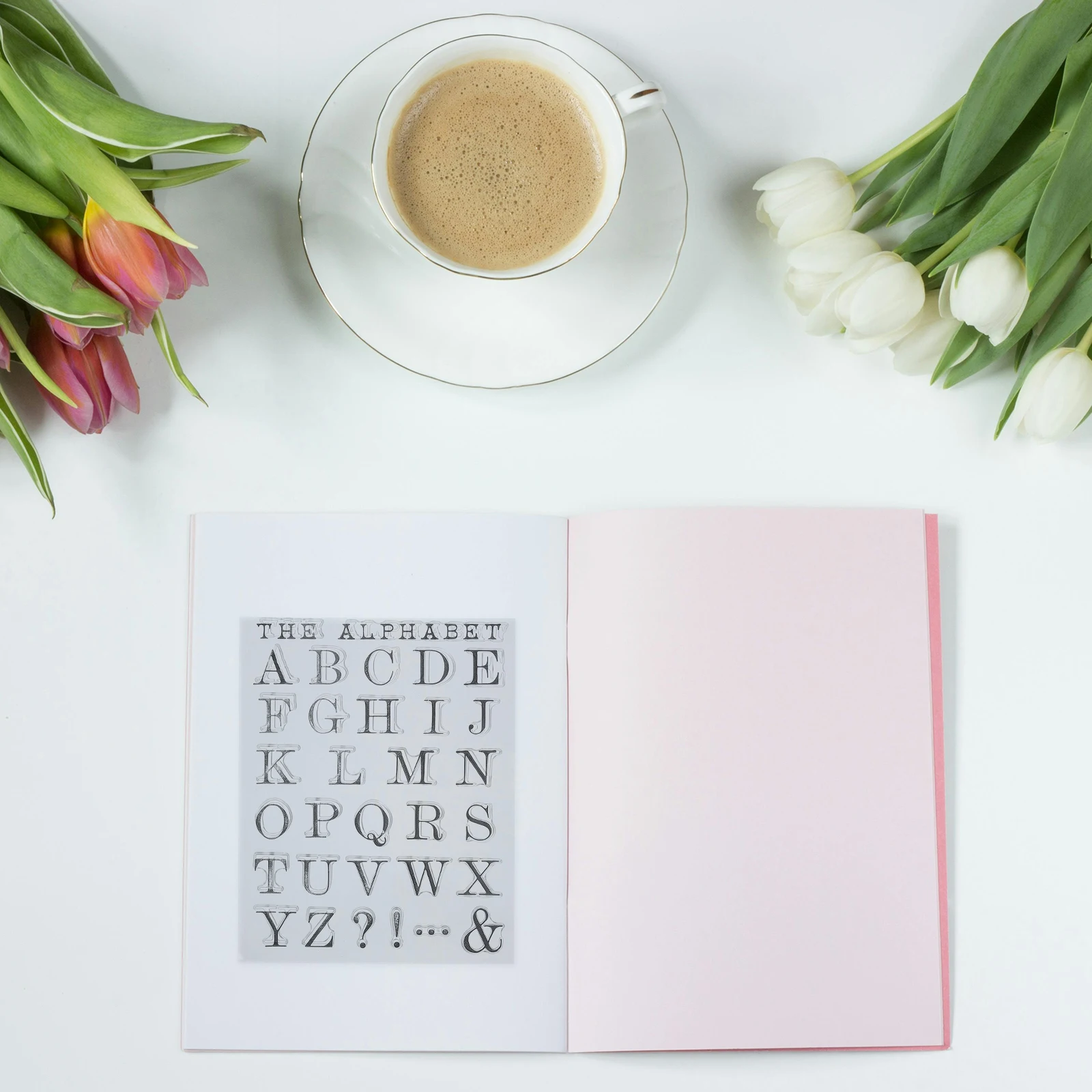 

Stamp Transparent Silicone Craft Stamps Alphabet Decoration Seal Clear Letter Card Black Making Kit