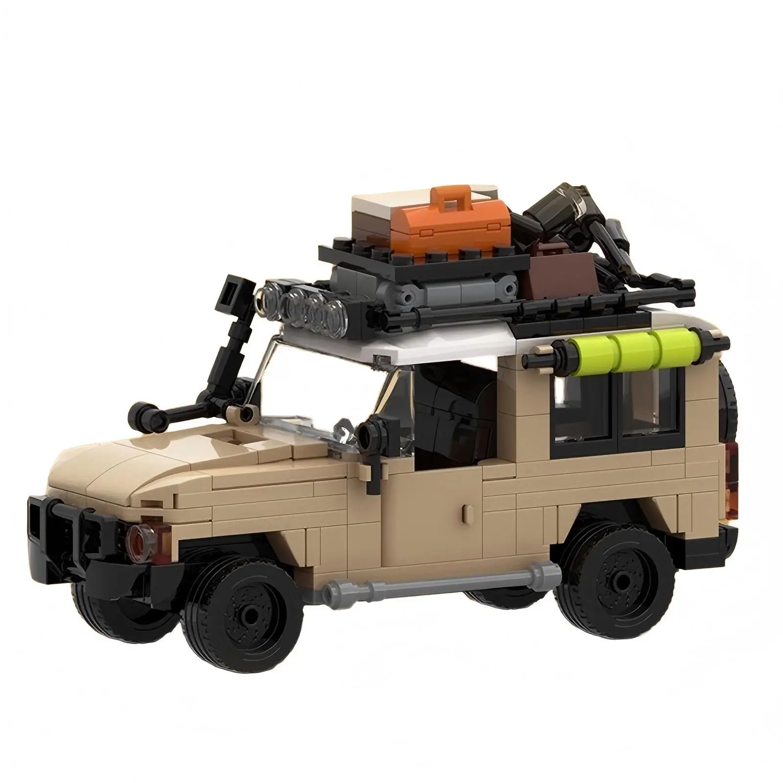 

MOC City Camping RV Station Wagon Building Blocks Set SUV Land Off-road Vehicle Мини-модель DIY Детская головоломка Игрушка для мальчика Подарок на день рождения