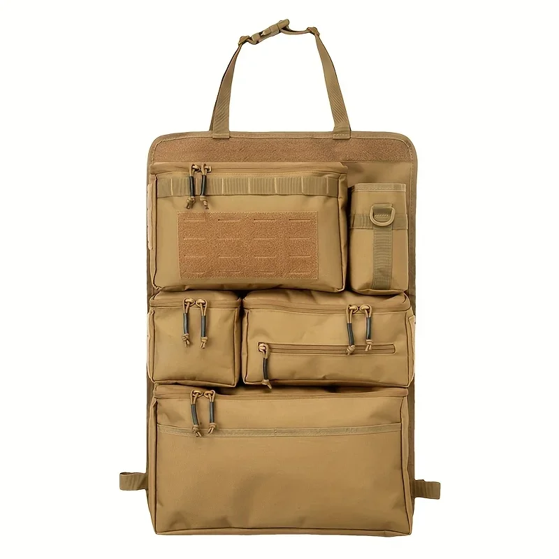 Multifunktionaler Gepäck-Organizer und Aufbewahrungstasche, taktische Aufbewahrungstasche für Autositze, hängende Rücksitztasche
