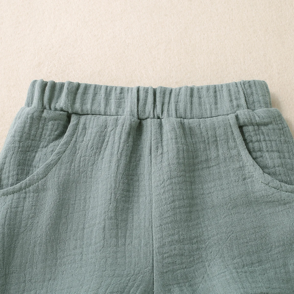 Short militaire imprimé à manches courtes pour bébés garçons, épingle verte, blanc, monochrome, saison printemps et automne, mode, 2 pièces