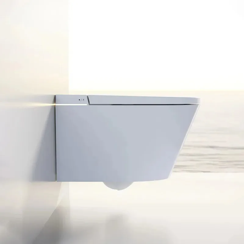 

Smart Wall-Hung Toilet with Auto Flush Heated Seat Remote Control for Home or Office Elongated & Round Bowl Smart Toilets