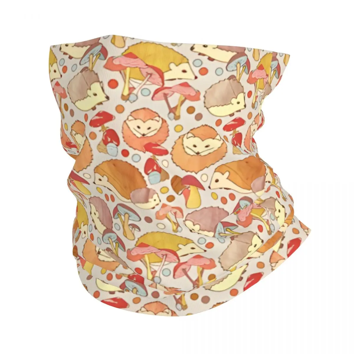 Woodland Hedgehogs Thin Wrap Scarf Bandana Neck Gaiter Face Cover Headband