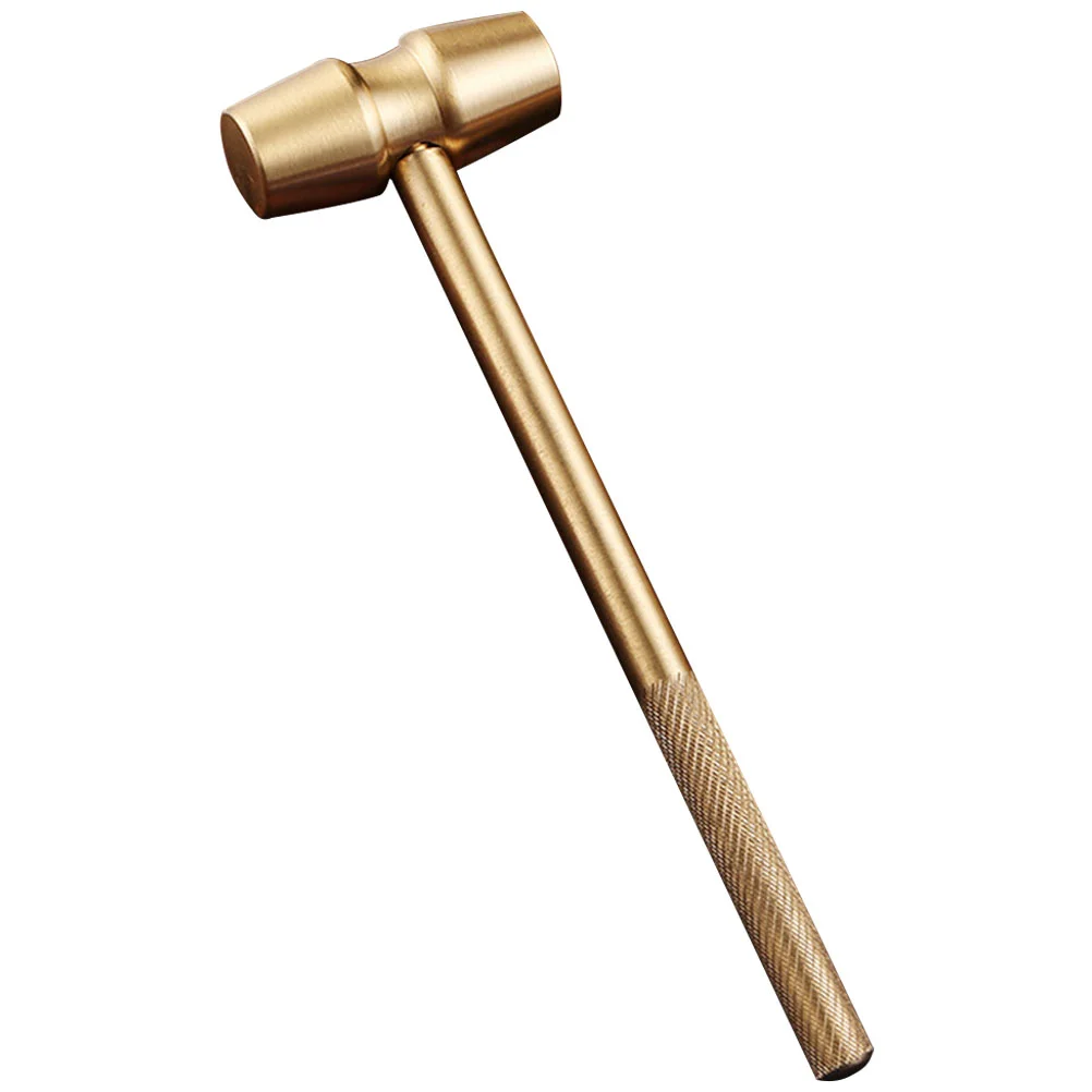 

Brass Hammer Decor Mini Exquisite Vintage Statue nament for Desktop Space Saving Smooth Comfortable Touch Unique Gift