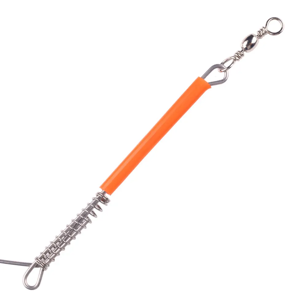 أذرع توازن من أسلاك الفولاذ لصيد الأسماك في المحيط ، وصيد الأسماك في المياه المالحة ، وموصل منصات صيد القوارب مع دوار زنبركي ، و 10 أو لكل حقيبة #4