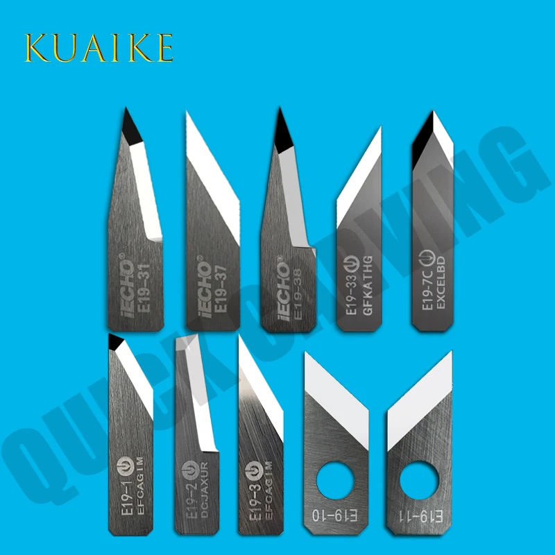 

10 шт. IECHO вибрационный осциллирующий нож режущее лезвие из карбида вольфрама станок с ЧПУ IECHO E19-33 E19-3 E19-38 E19-1 E19-39