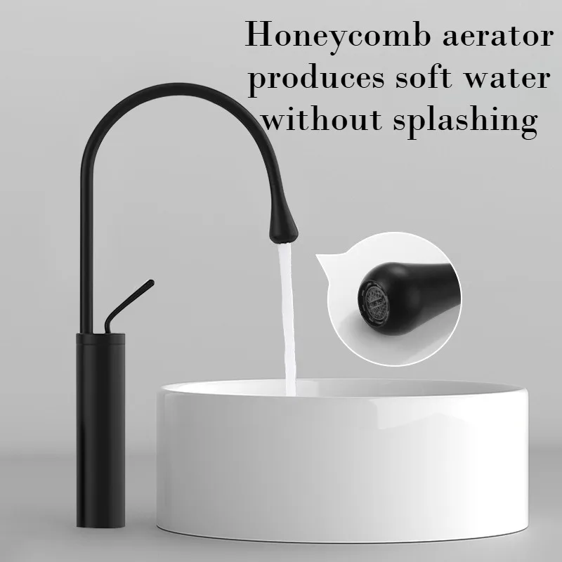 

Современный однорычажный смеситель для раковины с поворотным изливом на 360°, для ванной и кухни, латунный, для горячей и холодной воды