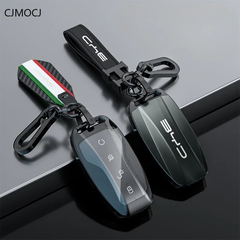 

Zinc Alloy Car Key Case Cover Holder Key Shell Buckle for BYD Qin L, Seal 06, Seal 07, Seagull, Dolphin, E2, Han, Qin Plus