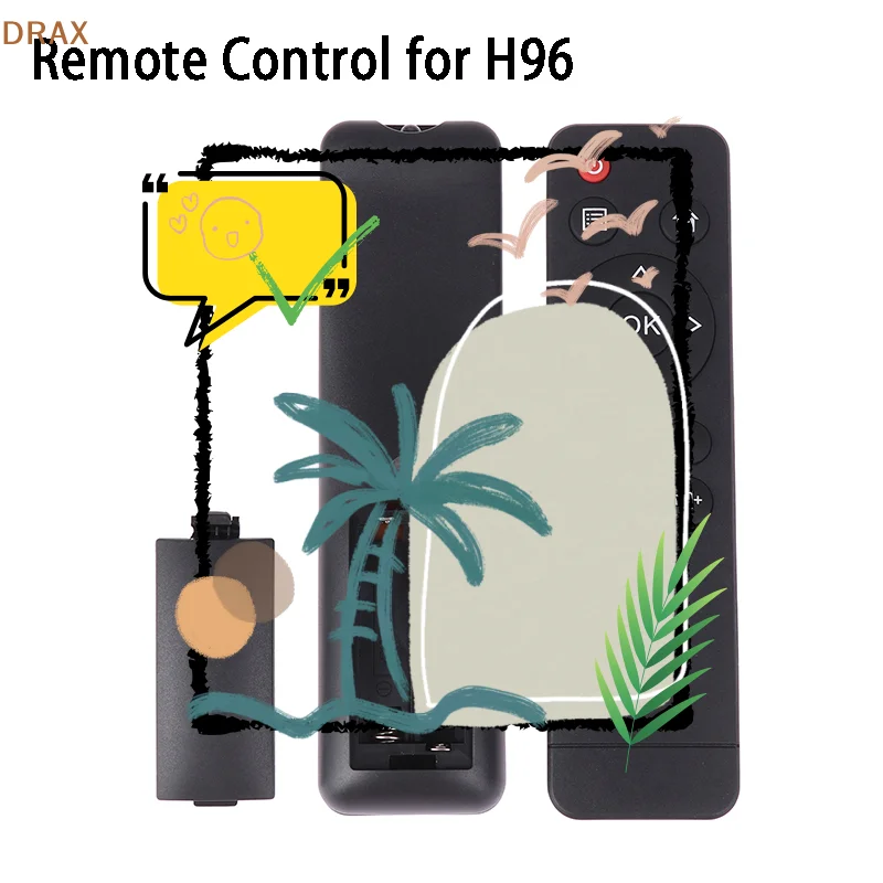 جهاز التحكم عن بعد لـ H96 MAX 331/ Max X3 /MINI V8/ MAX H616 صندوق التلفزيون الذكي أندرويد 10/ 9.0 4K مشغل الوسائط مجموعة الصندوق العلوي #1