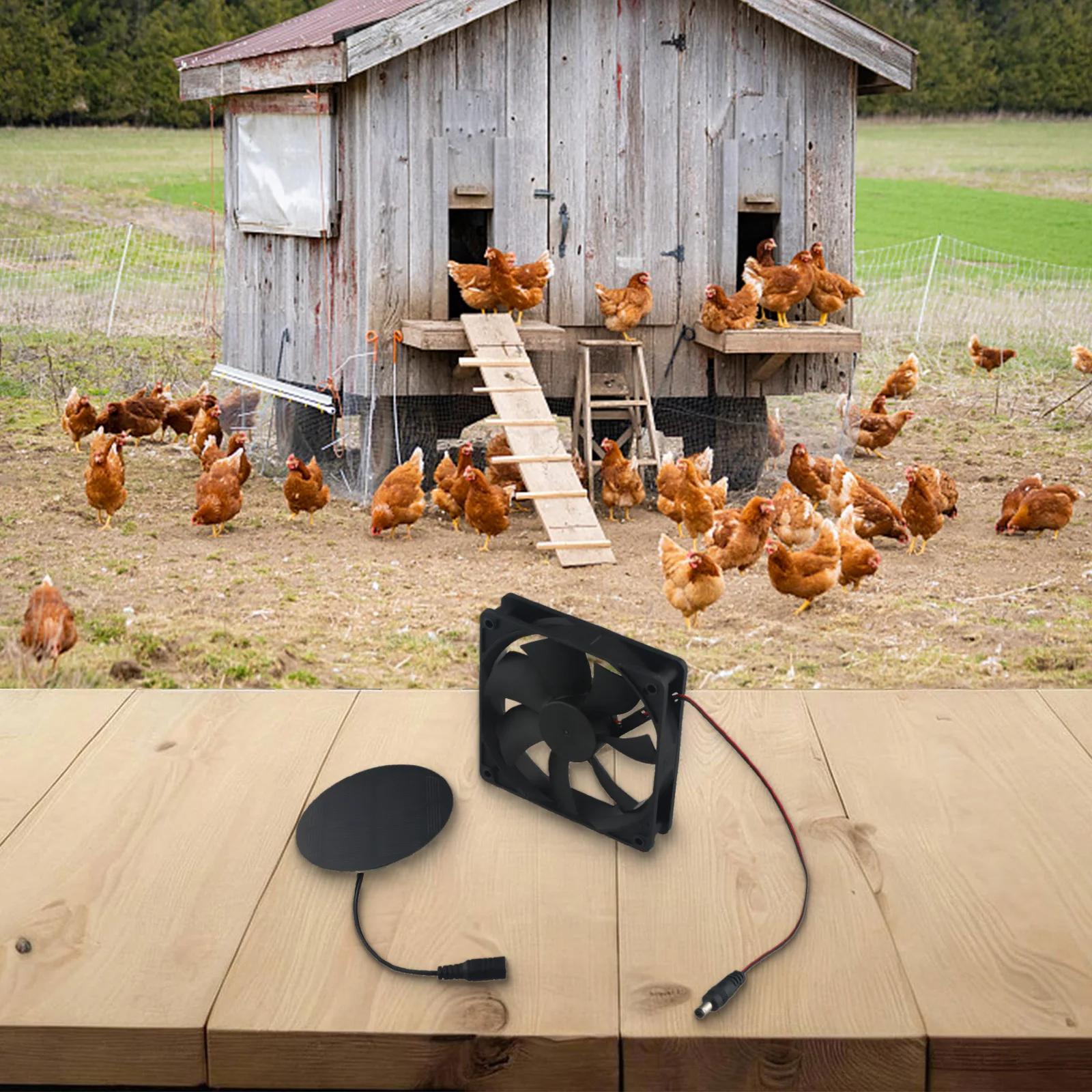 

Вентилятор на солнечной энергии 10 Вт с монокристаллической кремниевой панелью для использования на открытом воздухе, таких как навесы и теплицы