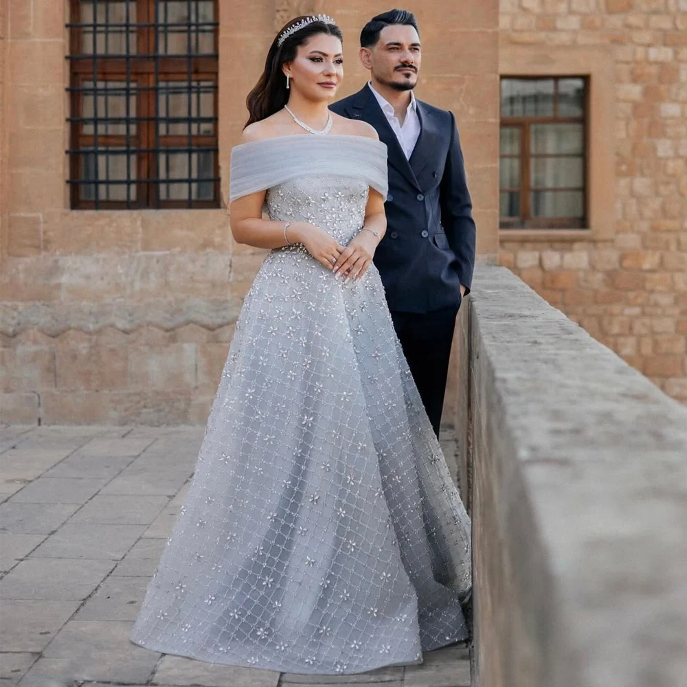 

Роскошное вечернее платье с кристаллами по индивидуальному заказу, обручальное платье трапециевидной формы с блестками, платье для гала-платья