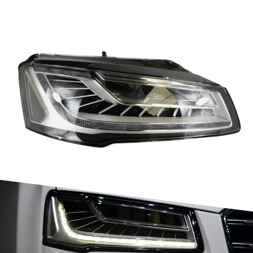 Подходит для фар Audi S8 2014-2017 A8 D4 8H, фары для Audi A8 S8 50TFSI 60TFSI, матрица фар, светодиодная фара в сборе