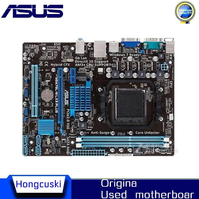 AM3+ AM3  Motherboard For Asus M5A78L-M LX3 PLUS Desktop Motherboard 760G 760L Socket AM3+ DDR3 16gb  Original Used Mainboard