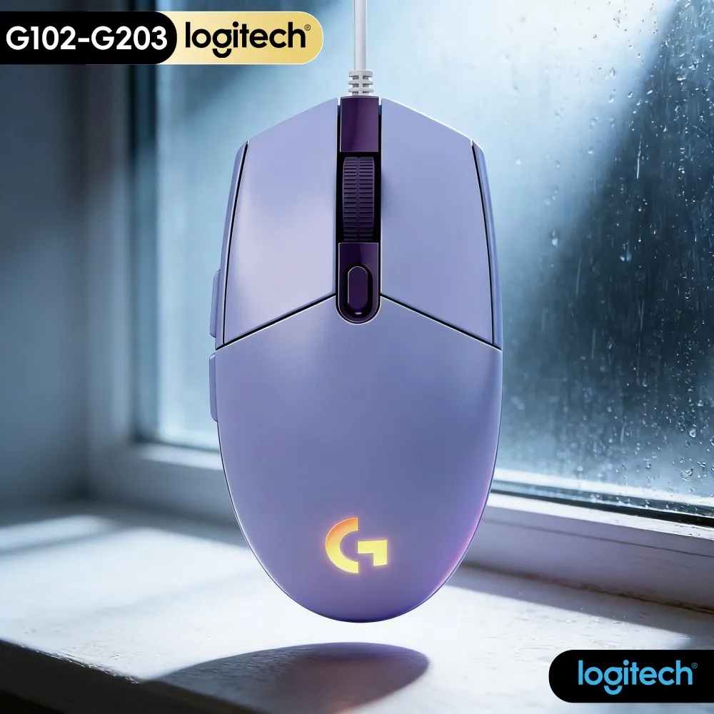 Mouse Gamer Logitech G203 RGB, - Logitech Mouse G203 avaliação e preço