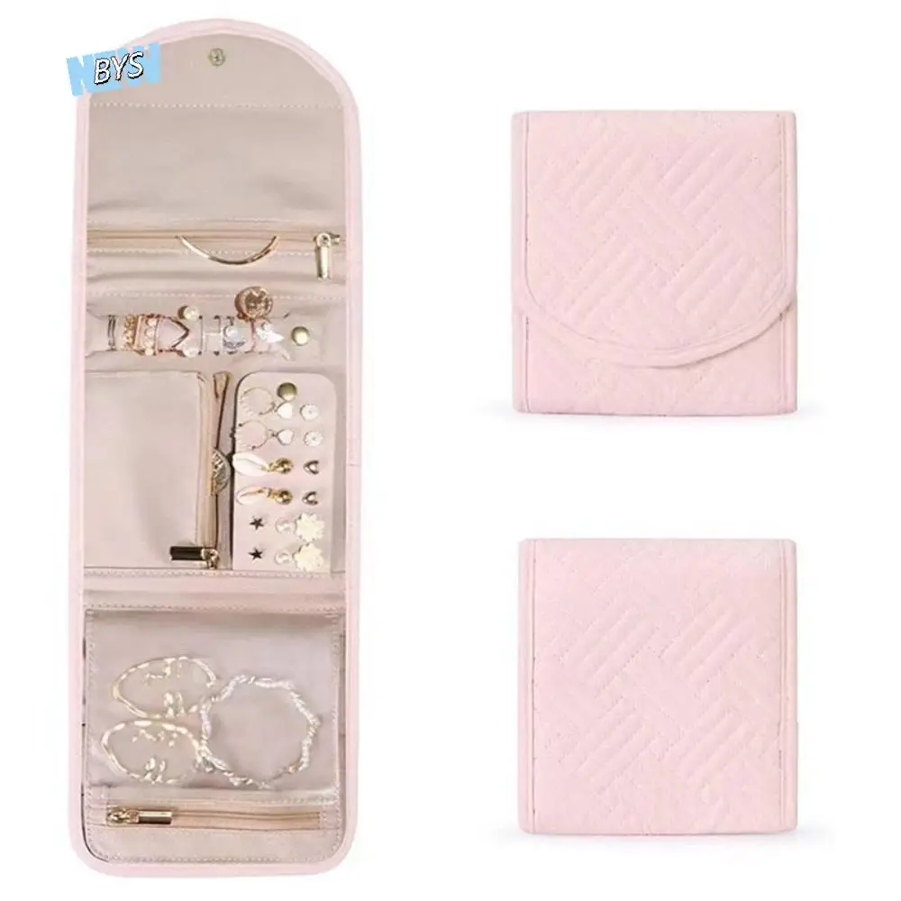 

Складная портативная дорожная сумка для ювелирных изделий, упаковочная сумка для ожерелья, футляр для ювелирных изделий, органайзер, серьги, кольца, сумки для хранения путешествий