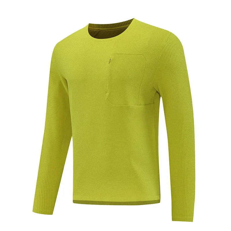 

Мужской однотонный пуловер с круглым вырезом и длинным рукавом, повседневная модная футболка, топ