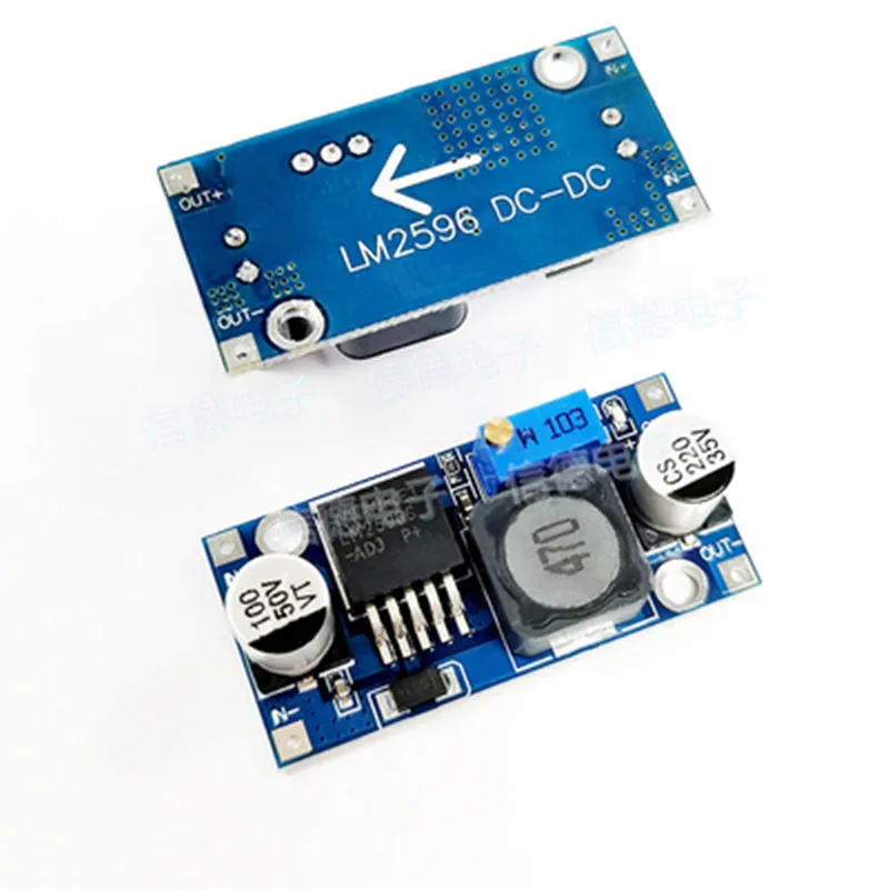 50PCS/LOT  LM2596S DC-DC step-down power supply module BUCK 3A adjustable step-down module voltage regulator LM2576