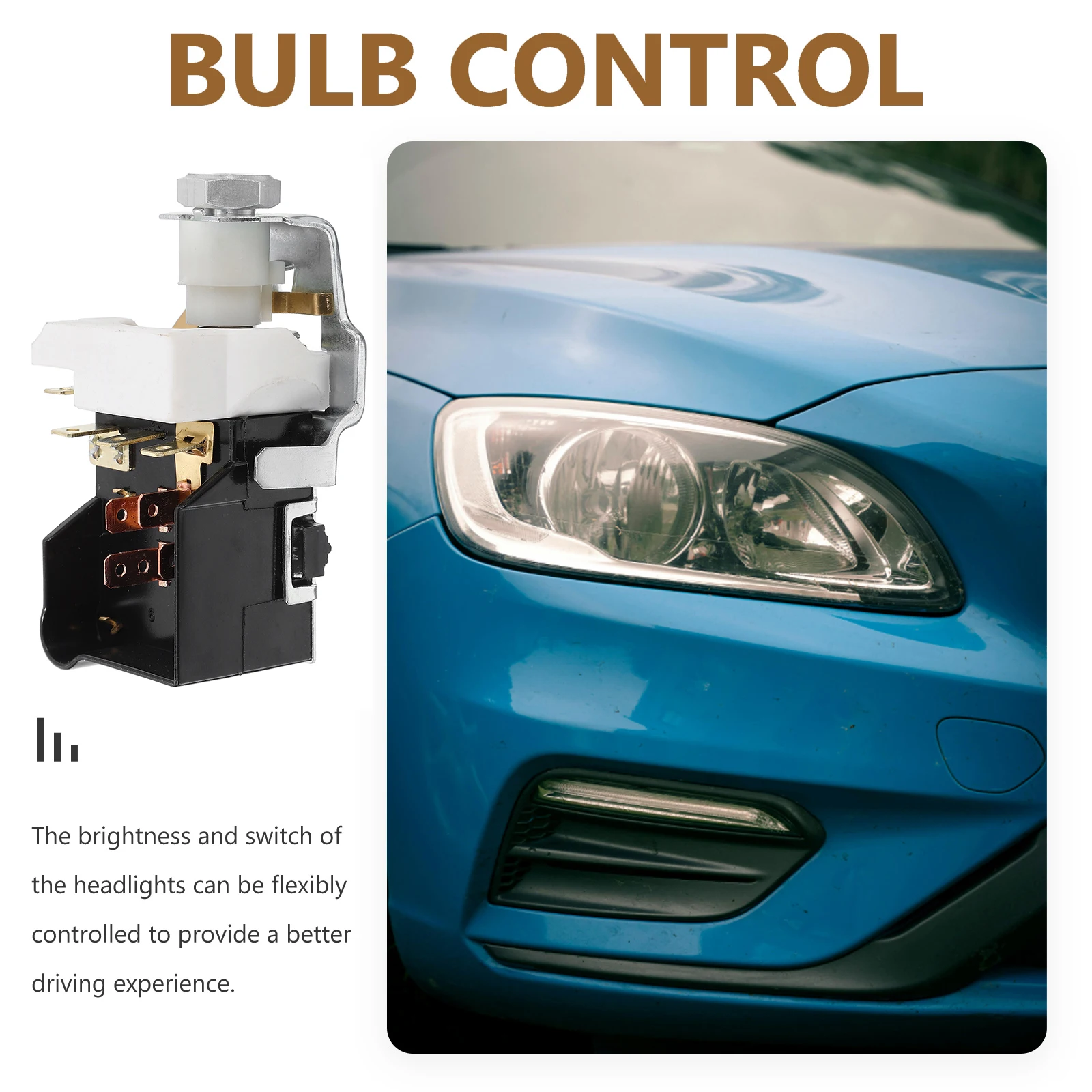 

Light Bulb Control Switch Headlamp Iron Headlight Supply Automotive Hardware Car Accessory Vehicle Switch Replacement Part