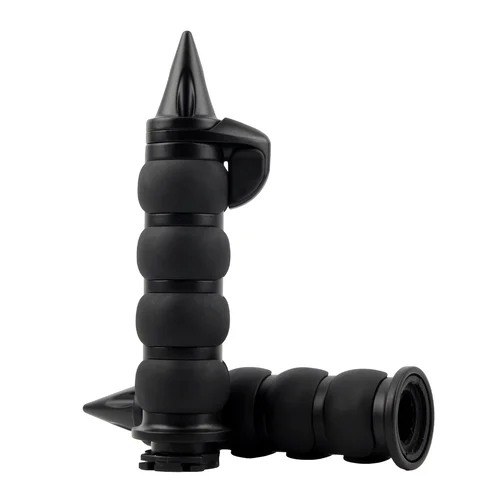 Imagen 2 del producto Empuñaduras de motocicleta de 1 "", 7/8'', acelerador de mano con amortiguación de aire de 4 anillos para Harley, Honda, Kawasaki, Suzuki, Yamaha, accesorios para bicicletas Cruiser