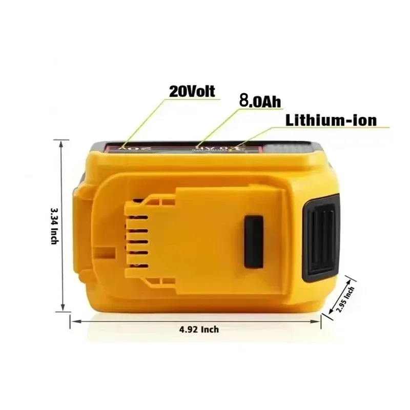 Portable LED Light Spotlights, Cordless, Outdoor Work, Fishing, Handheld Emergency Tool, Dewalt 18V Battery, 3 \