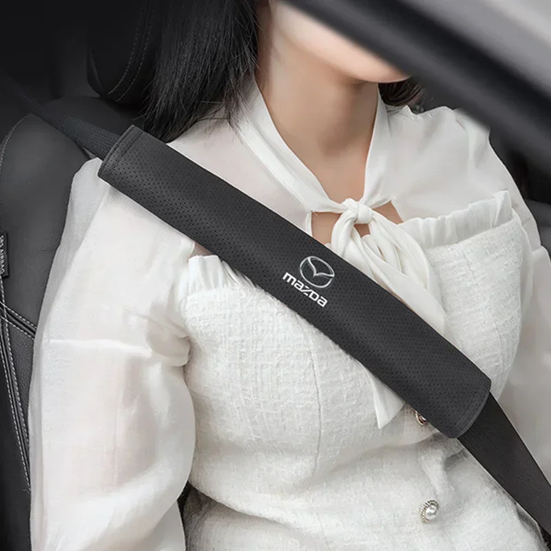 

2PCS Suede Car Seat Belt Protection Cover for Mazda MX5 CX9 MX3 MX5 Atenza Axela RX8 RX7 MX3 CX7 CX5 Protege Speed