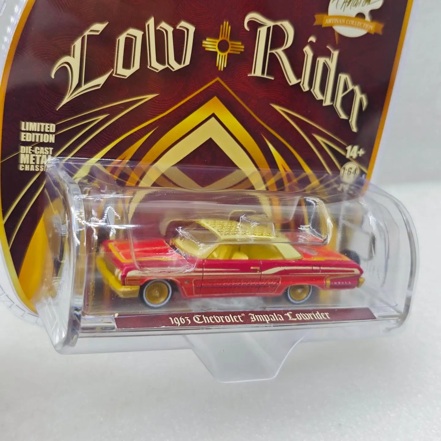 GreenLight 1:64 1963 Impala Lowrider Alloy Mini Car Model Decoration Ornament Toy Gift