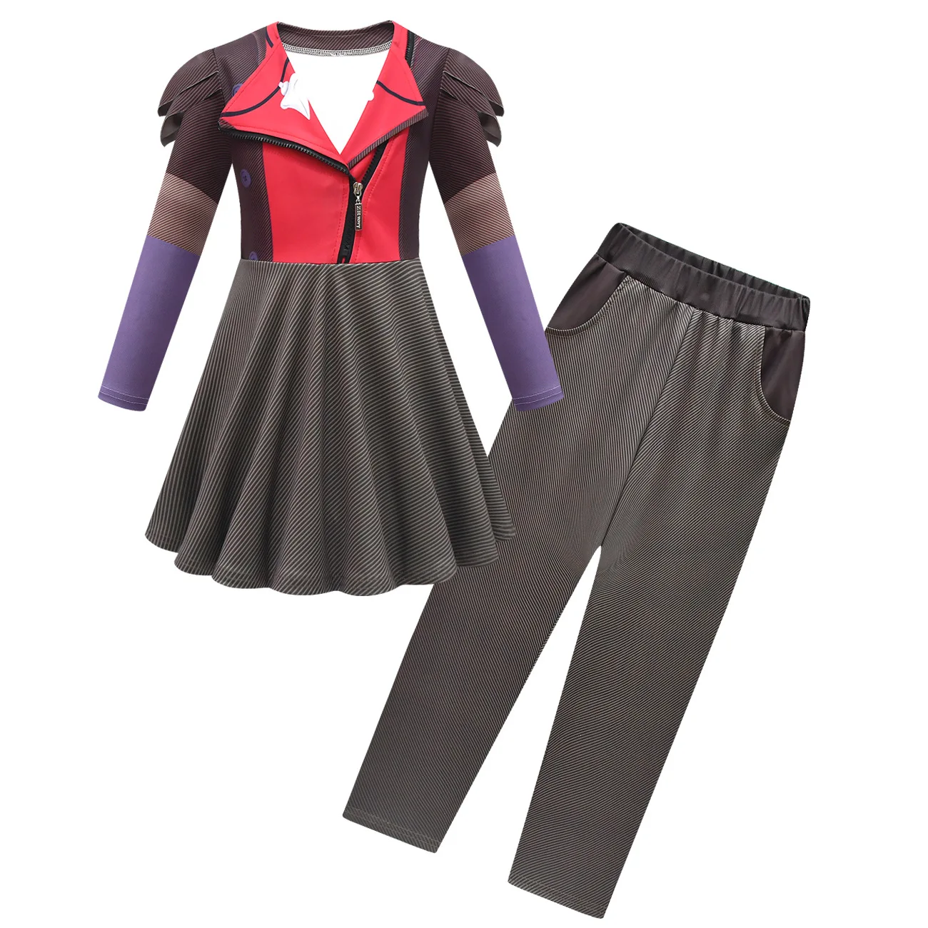 

Cartoon Movie Bad Guys Cosplay Mr. Shark Dress Pants Cosplay Costume Photography Disguise Girls Children Roleplay Halloween Suit