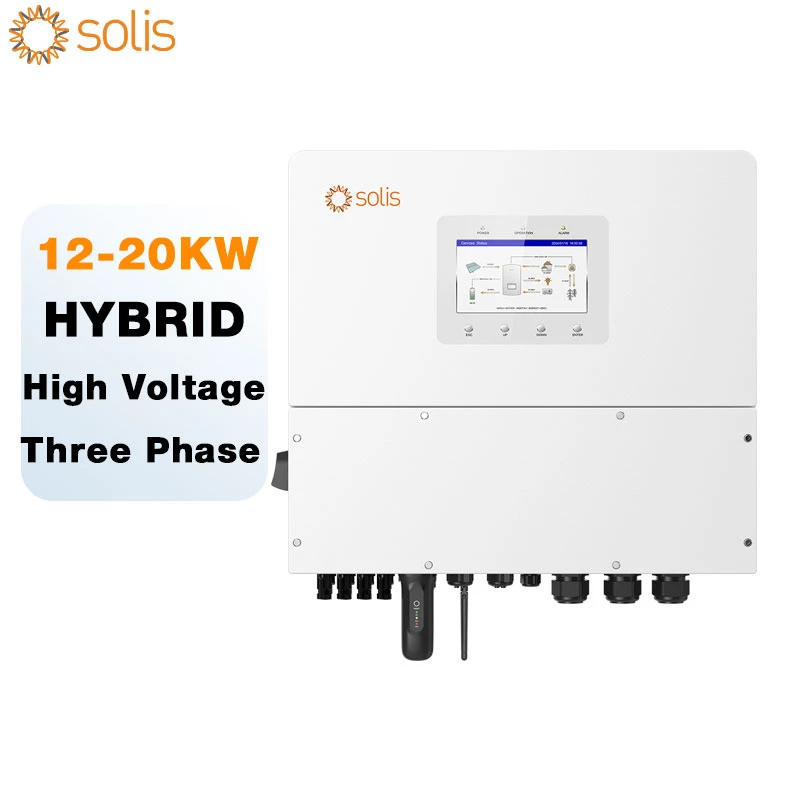 Solis S6 S6-EH3P12K-H S6-EH3P15K-H S6-EH3P20K-H 12KW 15KW 20KW Alto Volt ge Três Ph se Solis 12K 15K 20K Sol r Inversor Híbrido