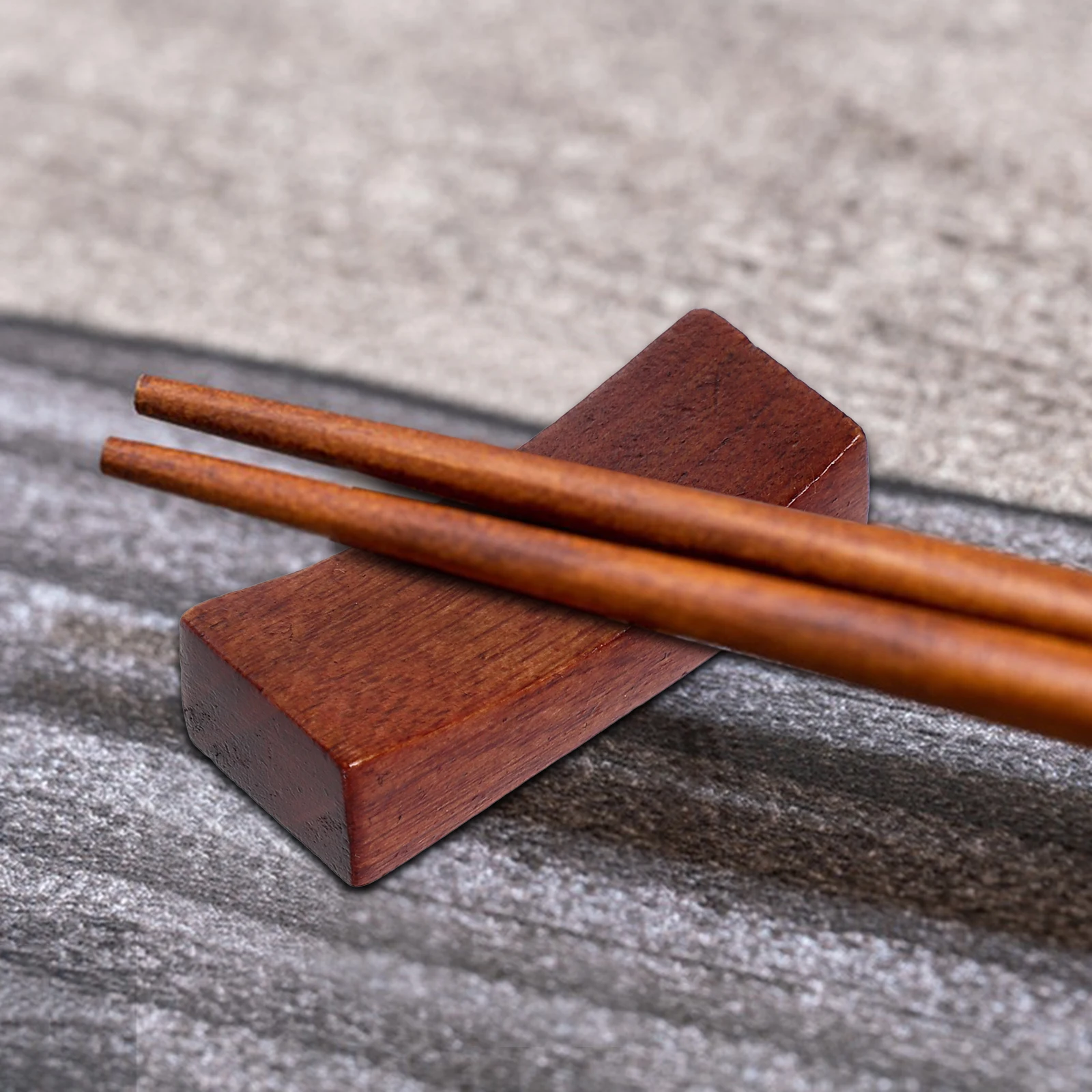 

12pcs Chopsticks Rack Rest Stand Holder Wooden Japanese Kitchen Supplies Eco Friendly Tableware Cutlery Fork Spoon Rest Home