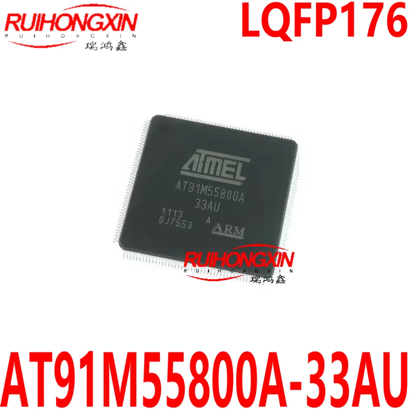 정품 AT91M55800A-33AU SMD LQFP176 마이크로 컨트롤러, MCU 칩 IC, 신제품