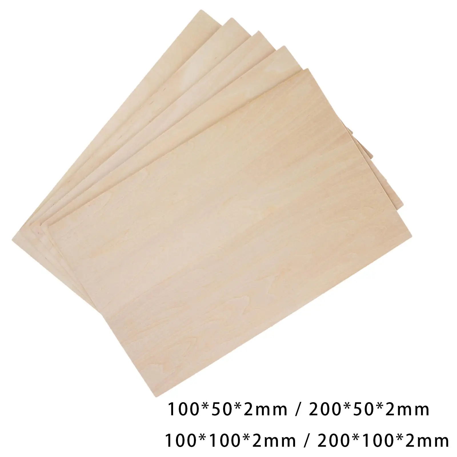 10 Pieces Basswood Boards Miniature Models Making Unfinished Wood for Making