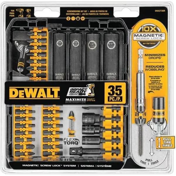 FlexTorq(R) IMPACT READY(R) Screwdriving Bit Sets with ToughCase(R)+ System