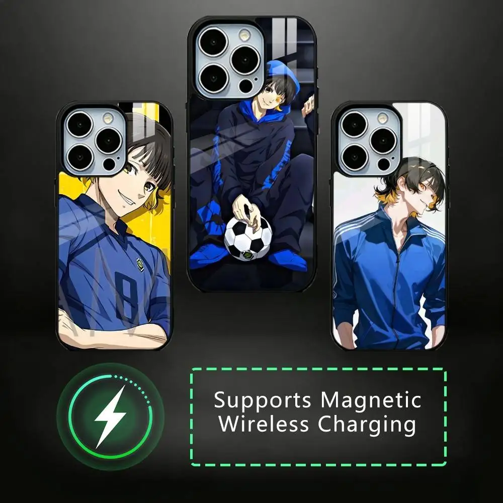 

Blue-Lock Bachira Meguru Phone Case For iPhone17,16,15,14,13,12,11 Plus,Pro Compatible with magnetic wireless charging
