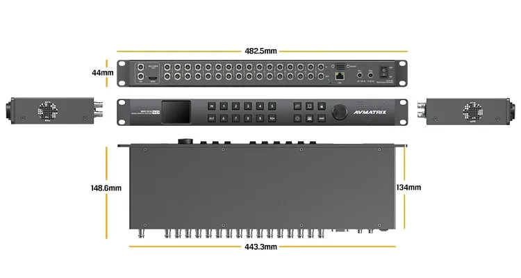 AVMATRIX 16x16 3G HD SDI Matrix Switcher MMV1630