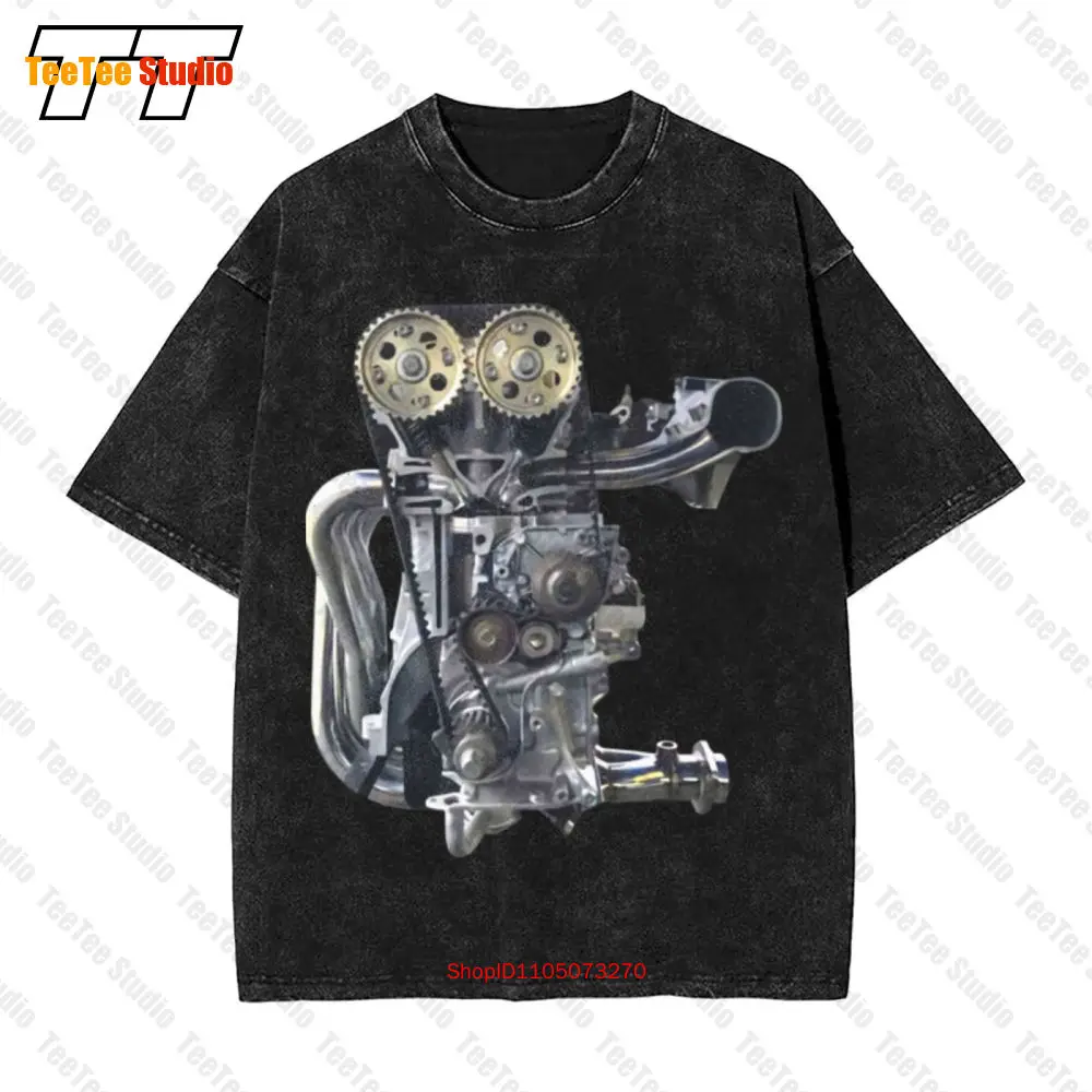 

Винтажная футболка большого размера с пружинными разъемами Manifold Pistons Valve 8WTL
