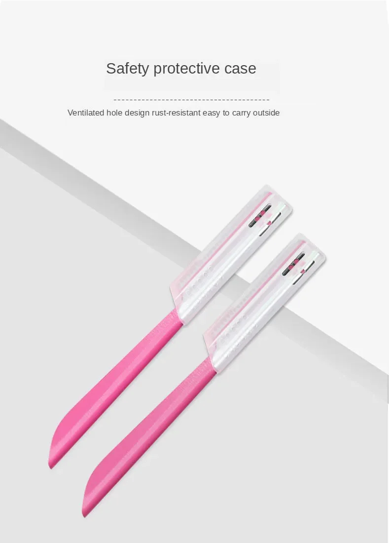 Eyebrow trimmer -easy to use/safe eyebrow scraper trimmer for beginners with protective makeup artist to shave eyebrows