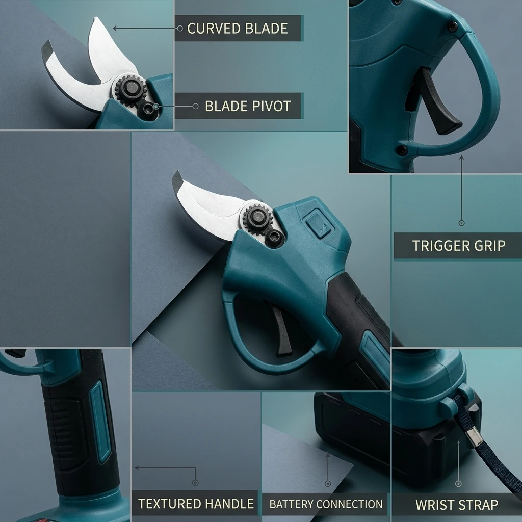 กรรไกรตัดแต่งกิ่งไฟฟ้าไร้แปรงถ - Power Tools Garden บทวิจารณ์และราคา