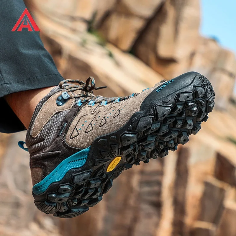 

HUMTTO Men's Waterproof Hiking oes Breathable Anti-slip Durable Outdoor Climbing Boots Large Size Walking oes