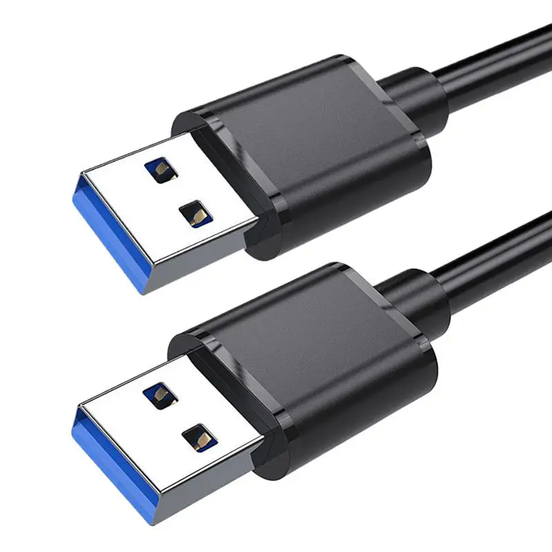 USB Data Cable Player Male-To-Male Cord 3 Ft USB 3.0 Cable Male To Male Double End Cord For Hard Drive Enclosures Laptop Cooler