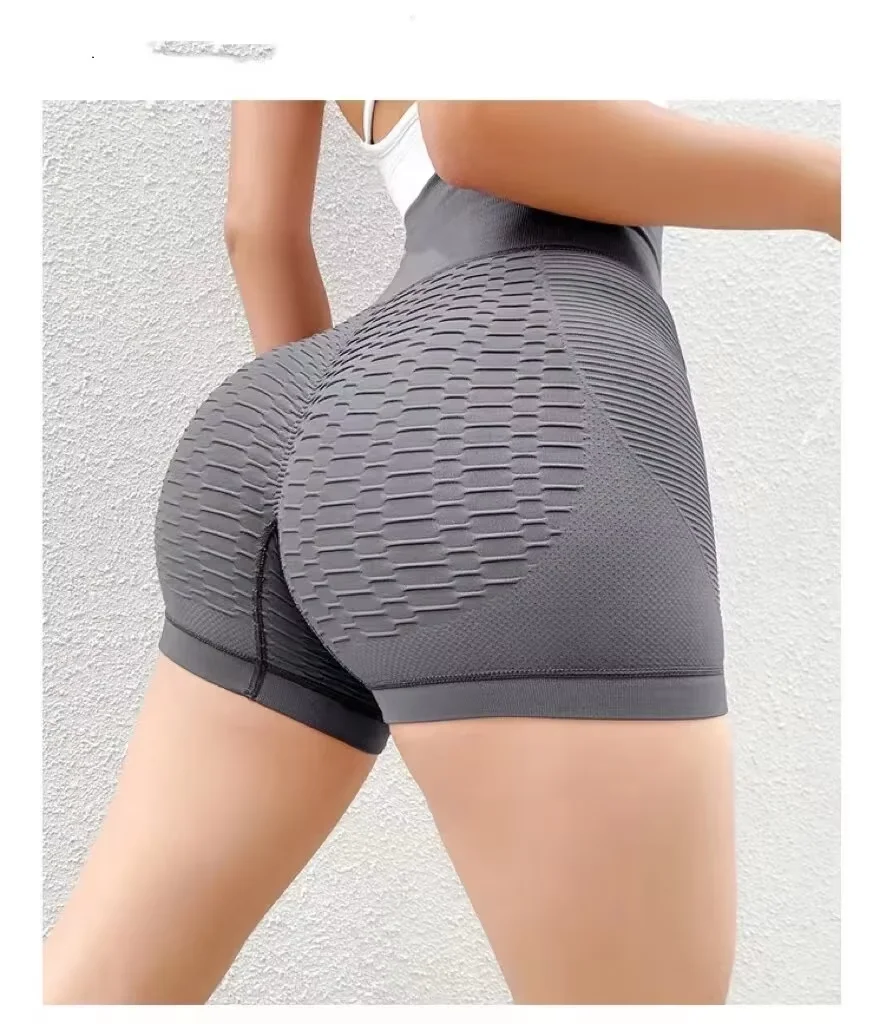 Women Sport Shorts High Waist Push Up Booty Workout Short Sexy Tummy Control Yoga Tights Seamless Fitness Hip Lifting Sportswear image 5