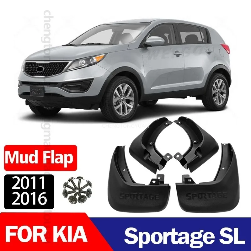 Mudflaps Fender for KIA Sportage SL 2011-2016 ,Mud Flaps, Splash Guards, Front and Rear Wheels Fender,Accessories
